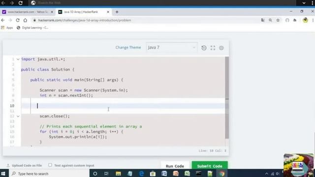 28:Java 1D Array || Hackerrank java solutions смотреть онлайн