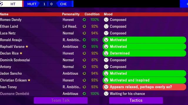#FM23 Football Manager 2023 Mobile Gameplay Semi Final Champs League 1st Leg Man Utd V Chelsea смотреть онлайн