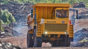 Новый 45 тонный БЕЛАЗ на Михайловском ГОКе