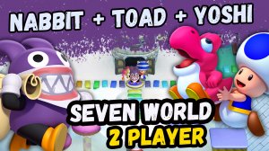 New Super Mario Bros. U Deluxe – 2 Players World 7 (Nabbit + Blue Toad)