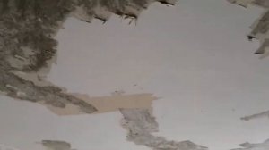 Мой первый опыт. Снятие побелки с потолка.