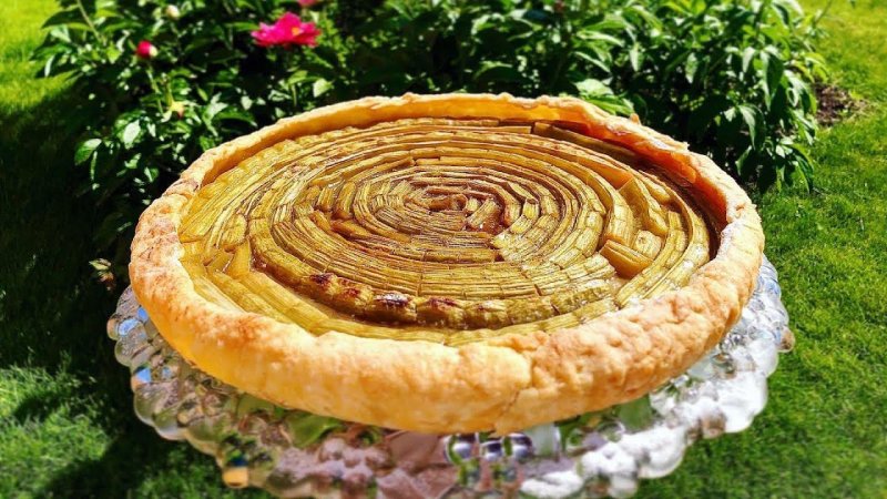 Тарт с ревенем! Rhubarb tart according to the recipe of a famous French chef!