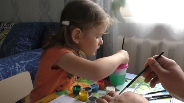 Как делать коричневый и оранжевый цвет красками. Смешивание цветов смотреть онлайн