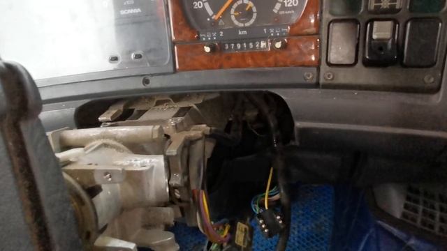 SCANIA 4, замена замка зажигания! смотреть онлайн