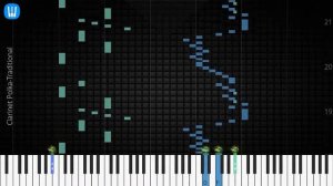 🎹 Clarinet Polka, Traditional, Synthesia Piano Tutorial