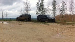 UAZ Patriot VS TLC 80   УАЗ Патриот против Крузака перетягивание на канате  2