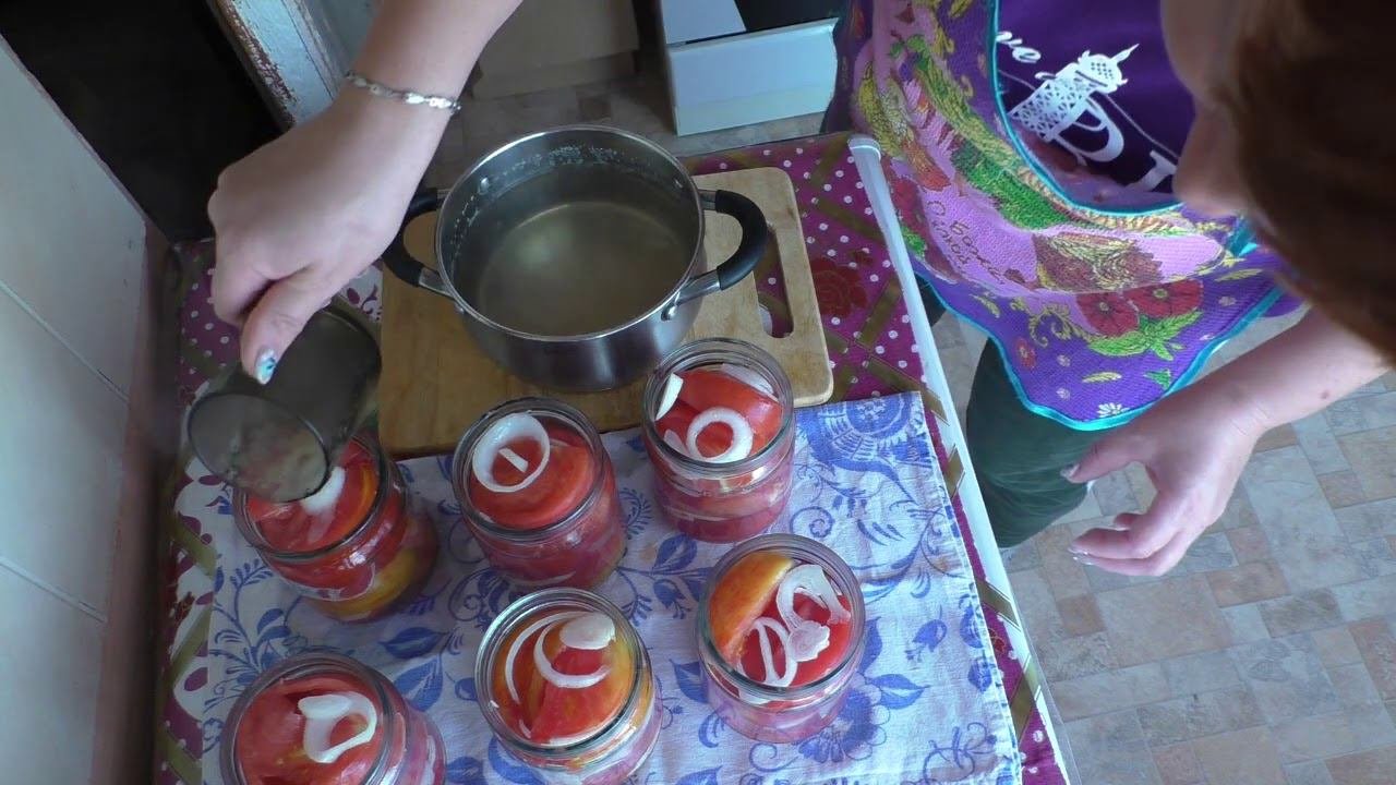 Помидоры в желатине на зиму
