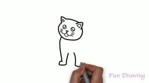 Раскраска для детей ПОРОДИСТАЯ КОШКА. Мультик - Раскраска. Учим цвета