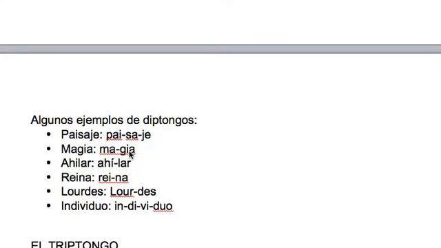 Youtube curso de español. Como separar las palabras: hiato, diptongo y triptongo de forma sencilla смотреть онлайн