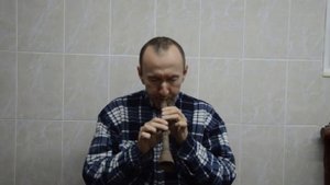 Тростниковый пищик в керамической дудке