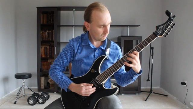 Charles Dancla violin etude in A dur for electric guitar