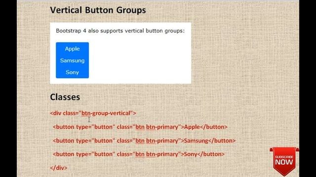 Groups of bootstrap button | Defination | Classes | Examples हिंदी में ...