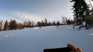 Первый раз сел на горный снегоход, в Приисковом два солнца (часть 3)