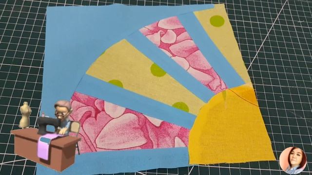 Нескучный пэчворк. Блок "Веер" смотреть онлайн