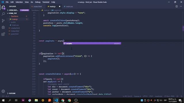 Build a Web App using HTML/CSS/JS & Firebase #9 (Pagination)