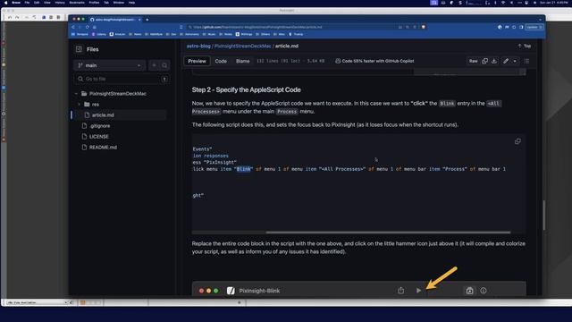 Controlling PixInsight with a StreamDeck on a Mac