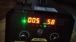 VERATA MIG 200-S холостой запуск. режимы и токи.