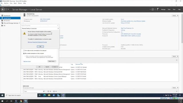[ Windows Server 2022 ] Enable Remote Desktop Connection (RDP) смотреть онлайн