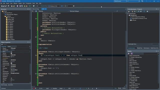 Мастер-класс: создание кроссплатформенной  программы "калькулятор" в среде Delphi 10  с нуля