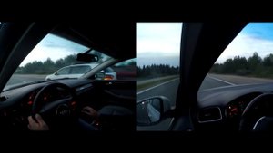 Заезд Ауди А6 2.7 турбо и Гольф GTI