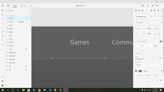 Adobe XD Web Design Tutorial | Gaming Website
