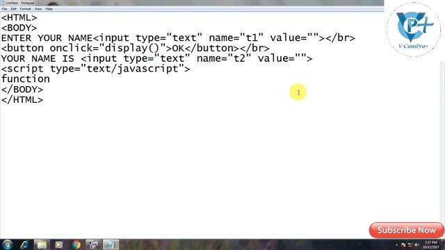 Example of onclick Event in JavaScript