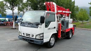 Японский автобетононасос 14м, Isuzu Elf 2006 года