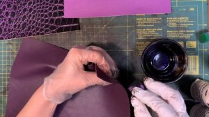 Покраска натуральной кожи. Тонирование. Как декорировать торец кожи. Покраска торца кожи.