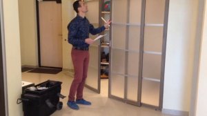 Видео-инструкция по установке радиальных раздвижных дверей