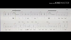 METALLICA - ONE GUITAR TABLATURE