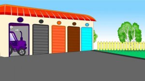 Развивающий мультик про трактора. Учим цвета и диких животных. Трактор везет животных