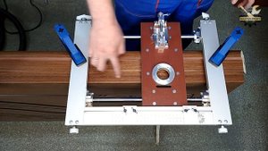 Врезка скрытых петель одновременно в коробку и полотно шаблон для врезки петель и замков | УФК-ПРОФ