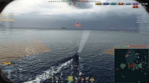 Benham: Крайне редкий американский эсминец 9 уровня - Разломали отрядом команду соперника.