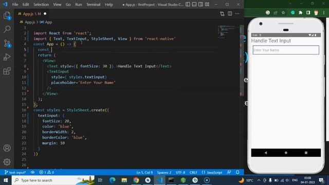 React Native tutorial #12 Get Text Input Value | Handling Text Input смотреть онлайн