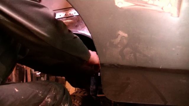 Сварка арки выгибанием кромки на ремвставке . Кузовной ремонт. BODY REPAIR смотреть онлайн