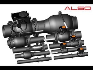 ArchiCAD. Кран стальной шаровой ALSO. ГОСТ-10705,8731,3262