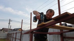 Дровник, дровница, дровенник за один день DIY