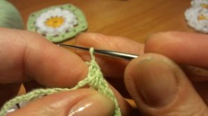 Цветок в квадрате  Flower Crochet squared