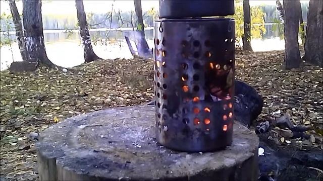 Печка щепочница из сушилки Икея смотреть онлайн