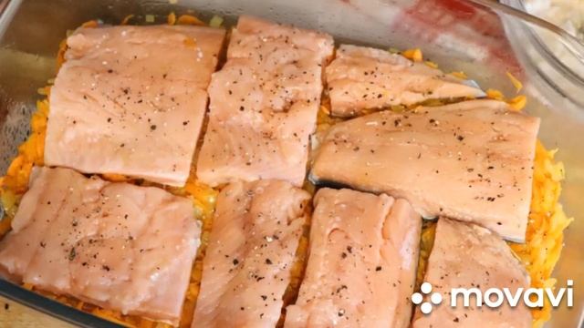 Рыбная запеканка аппетитная