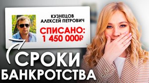 СРОКИ и ЭТАПЫ БАНКРОТСТВА | Как ускорить БАНКРОТСТВО