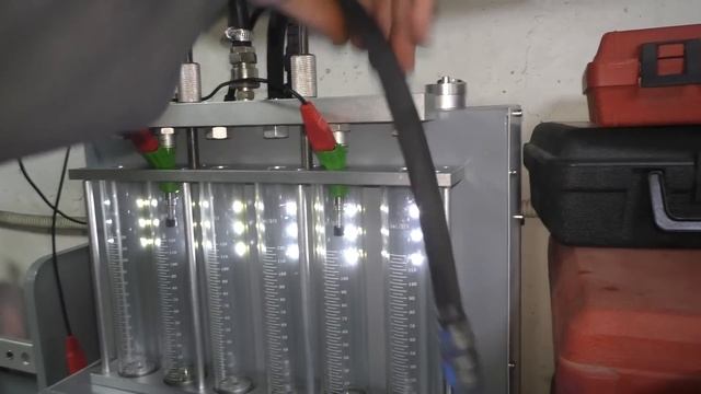 Проверяем новые форсунки воздухом
