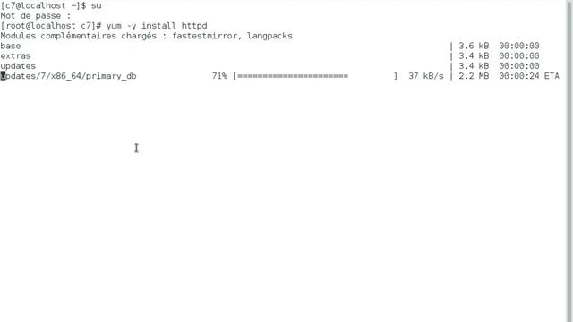 centos 7 install apache