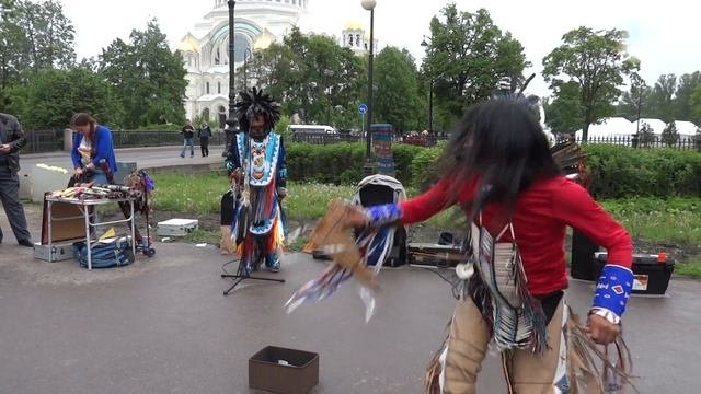 Индейцы в Кронштадте, 2014 год.