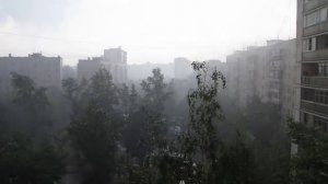 110620. Гроза и шквалистый ветер в Москве