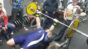 Русский жим 55 кг на 222 повт. Установка двух мировых рекордов на кубке Геракла в Евпатории 2020.