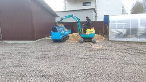 Kubota U15 в паре с Yanmar C12R + Каток Sakai HV60ST в работе Санкт-Петербург