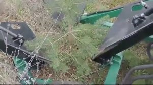 Пересадчик деревьев ПД-600 Леспромресурс видео в работе