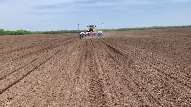 Сев подсолнечника с помощью Autopilot Trimble