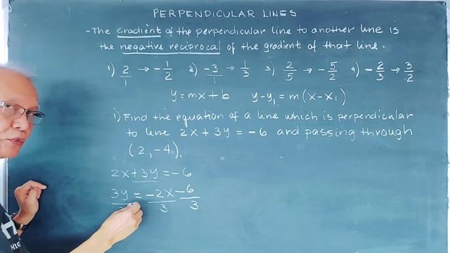 Perpendicular lines equation. смотреть онлайн